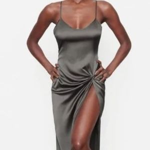 Skims silk slip dress